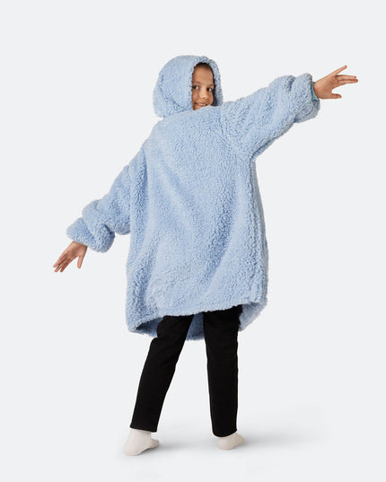 Blauer Sherpa-Hoodie für Kinder | Gemütliche Loungewear für Kinder