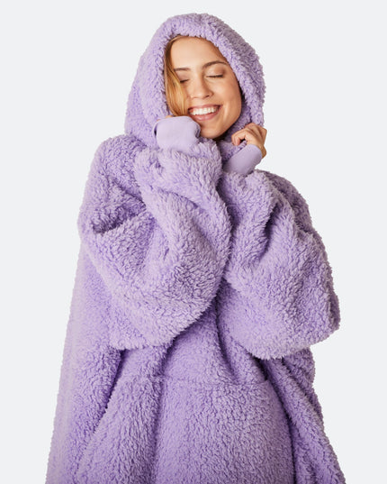 Purple Sherpa HappyHoodie