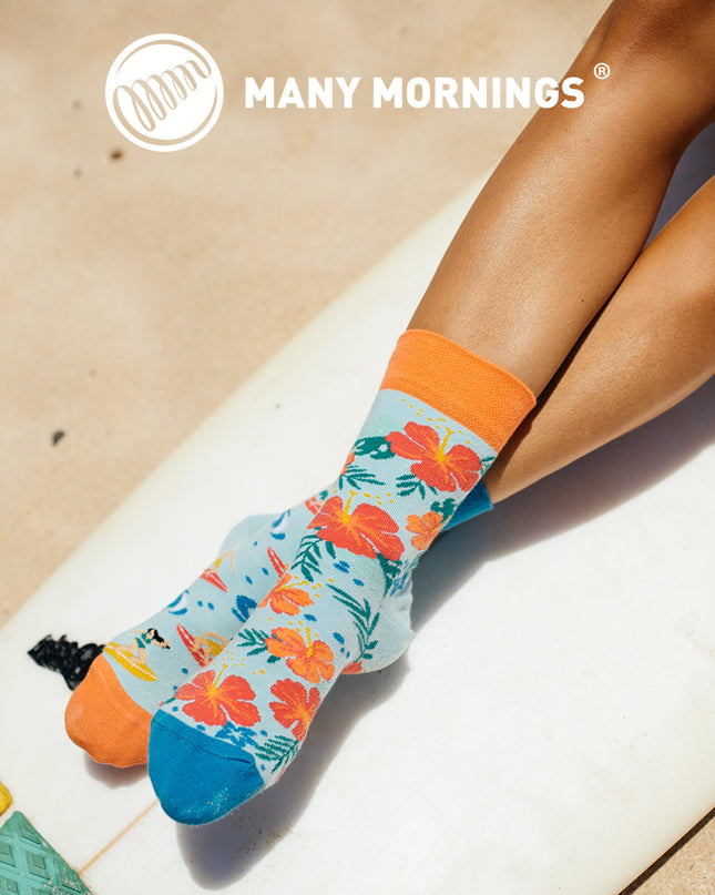 Many Mornings Zokni – Aloha Vibes Lustige Socken für alle