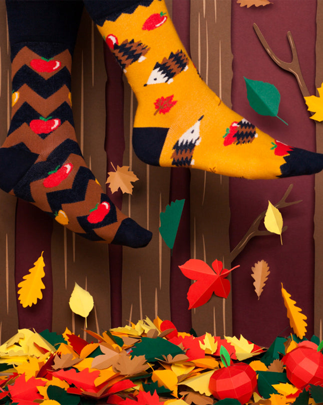 Many Mornings Zokni – Apfel-Igel-Spaßsocken für alle Altersgruppen