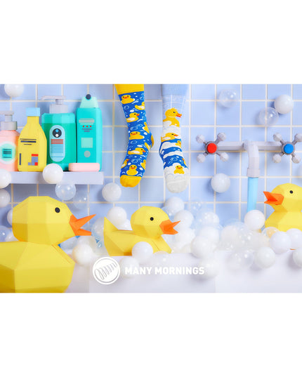 Many Mornings Zokni - Bath Ducks Fun Socks for Kids and Adults