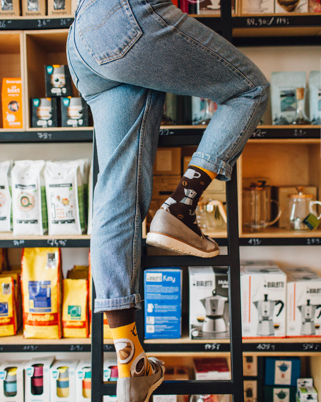 Many Mornings Zokni – Sockenkollektion für Kaffeeliebhaber