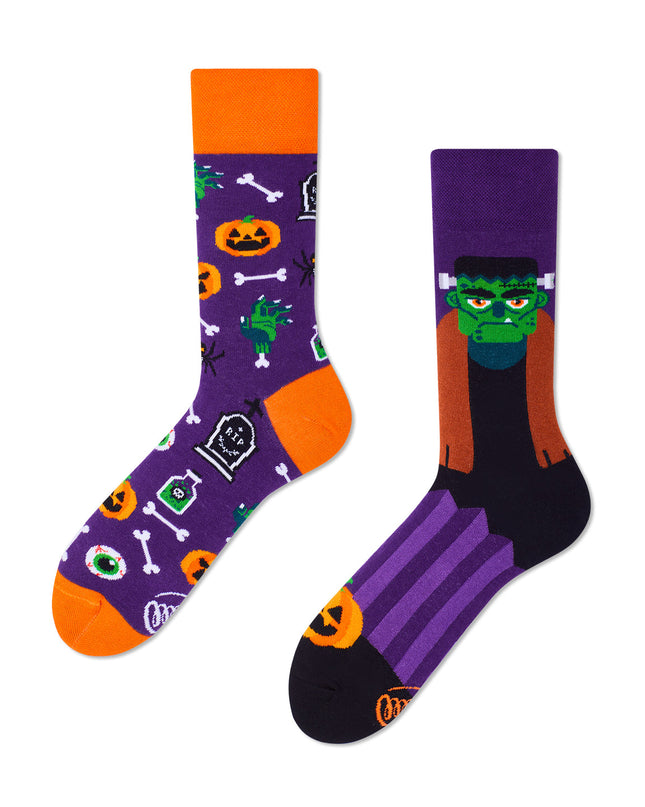 Many Mornings Zokni - Frankenfeet Halloween-Spaßsocken für alle