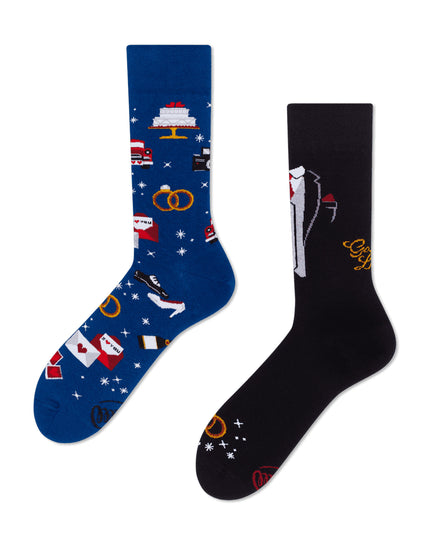 Many Mornings Zokni - Just Married Fun Socks