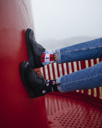 Nordic Lighthouse Fun Socks for All Ages