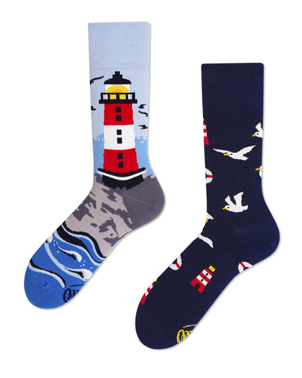 Many Mornings Zokni - Nordic Lighthouse Fun Socks for All Ages