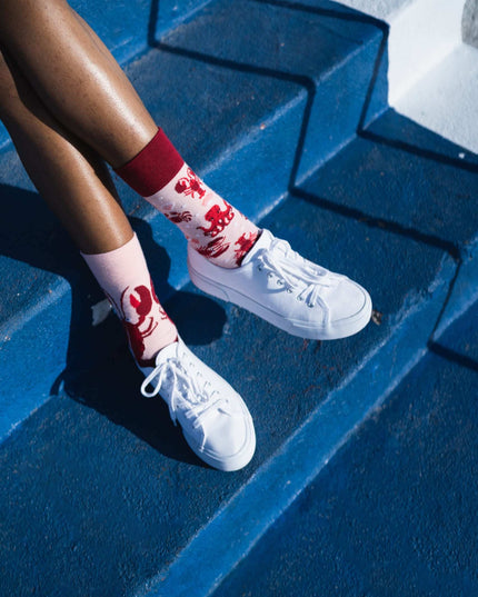 Many Mornings Zokni - Oh Crab! Christmas Fun Socks for Everyone