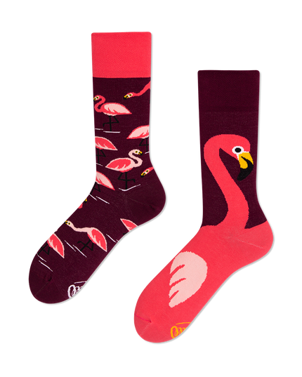 Many Mornings Zokni – Pink Flamingo Fun Socks Kollektion