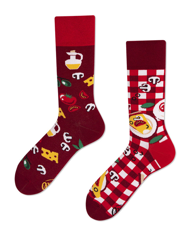 Many Mornings Zokni - Pizza Italiana Fun Socks Kollektion