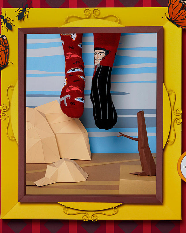 Many Mornings Zokni – Salvadorable Fun Socks – Holiday Collection