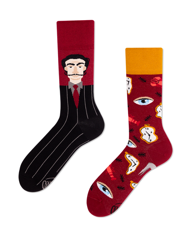 Many Mornings Zokni – Salvadorable Fun Socks – Holiday Collection