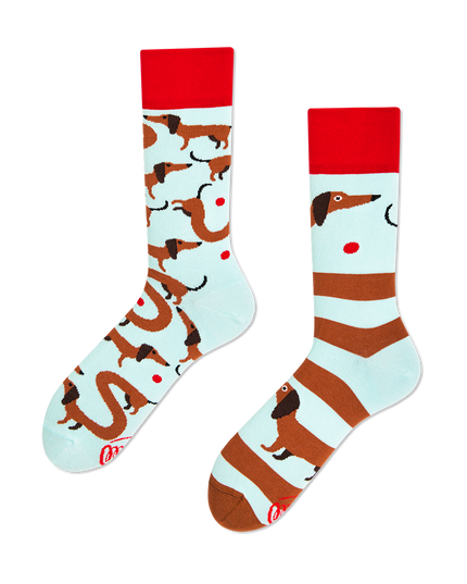 Many Mornings Zokni - Sausage Dog Fun Socks Collection
