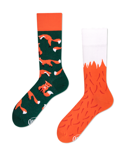 Many Mornings Zokni - The Red Fox Fun Socks Collection