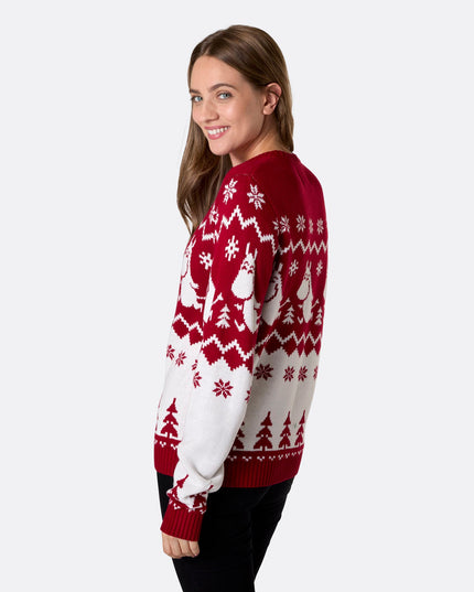 Mumin-Weihnachtspullover für Damen – Klassischer Festtagsstil