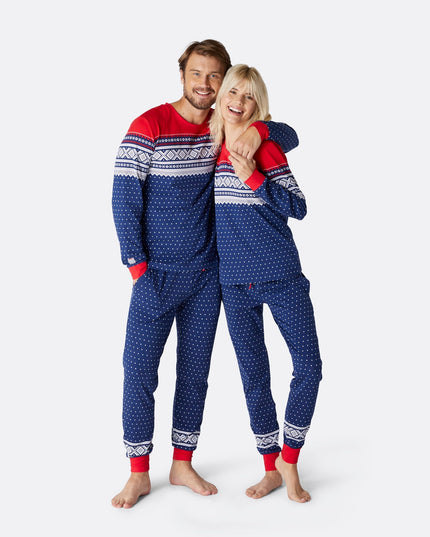 Marius Blue Christmas Pajamas for Men