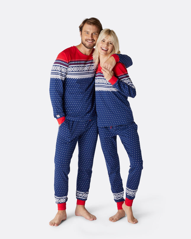 Marius Blue Christmas Pajamas for Men