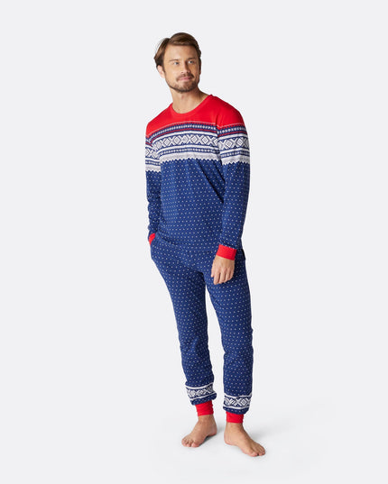 Marius Blue Christmas Pajamas for Men