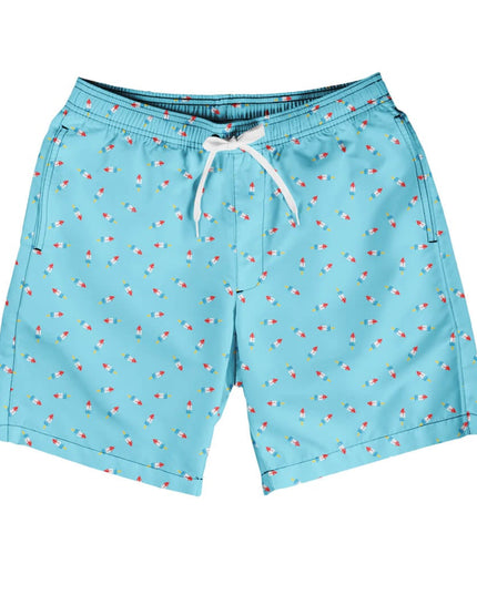 Patriotic Pops Stretch Swim Trunks - 7.5" Inseam