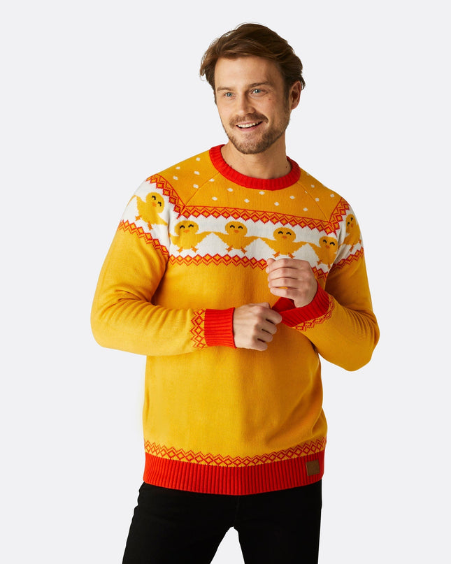 Men's Yellow Easter Sweater