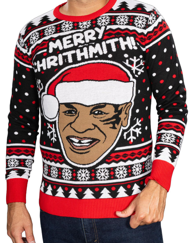 Fröhliche Weihnachten! Lustiger Boxer-Langarmpullover