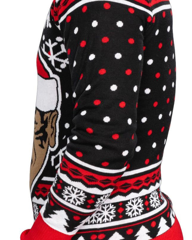 Fröhliche Weihnachten! Lustiger Boxer-Langarmpullover