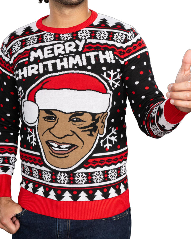 Fröhliche Weihnachten! Lustiger Boxer-Langarmpullover