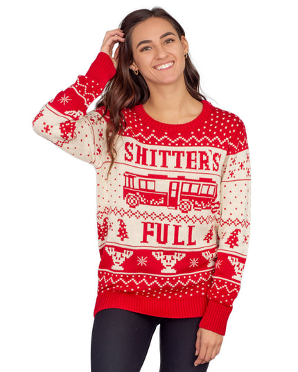 Damen-Weihnachtspullover „National Lampoon's Shitter's Full Christmas“