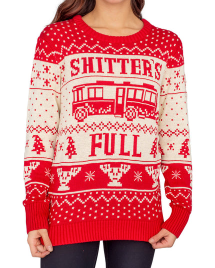 Damen-Weihnachtspullover „National Lampoon's Shitter's Full Christmas“