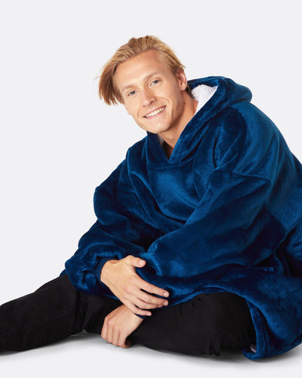 HappyHoodie in Marineblau für Erwachsene – einfarbig