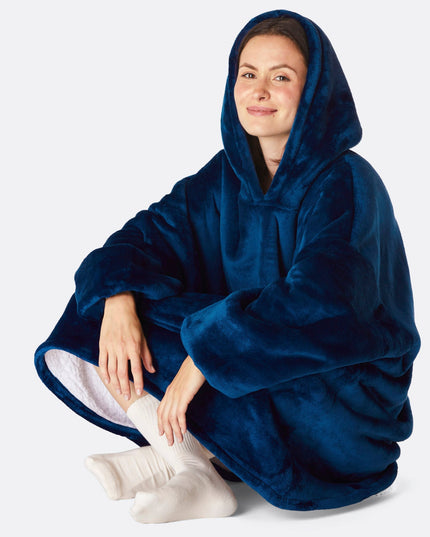 HappyHoodie in Marineblau für Erwachsene – einfarbig
