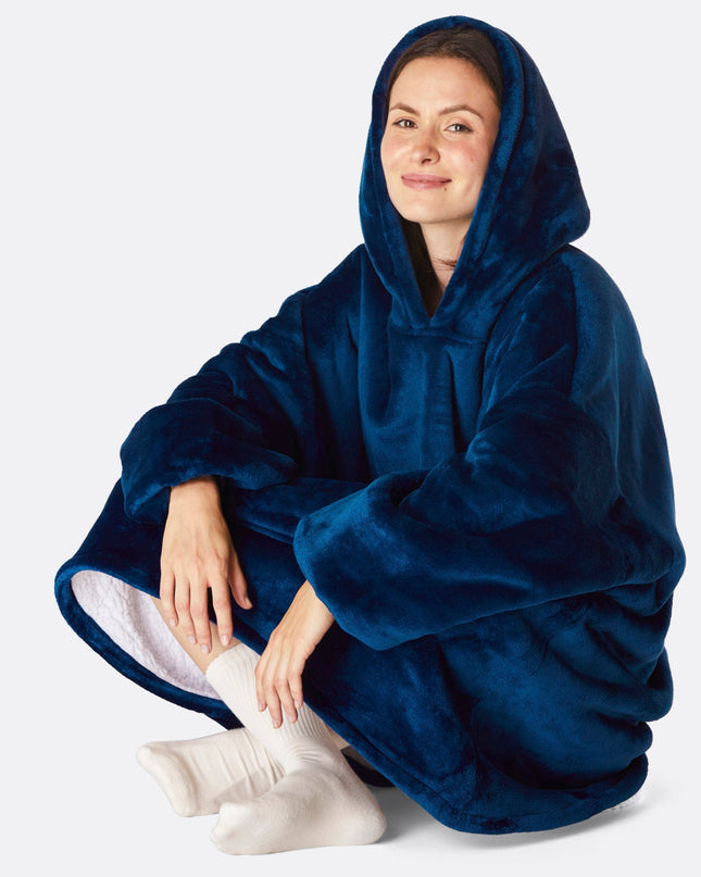 HappyHoodie in Marineblau für Erwachsene – einfarbig
