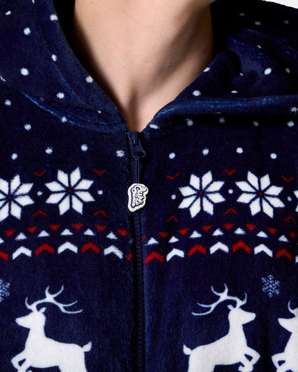 Blauer Weihnachts-Einteiler für Herren