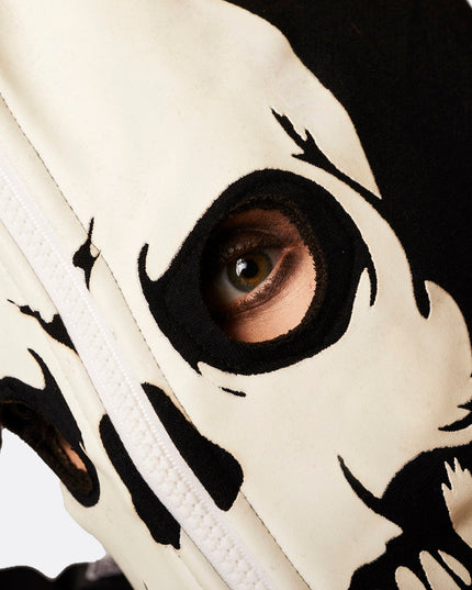 Halloween-Einteiler mit Skelettmotiv für Damen