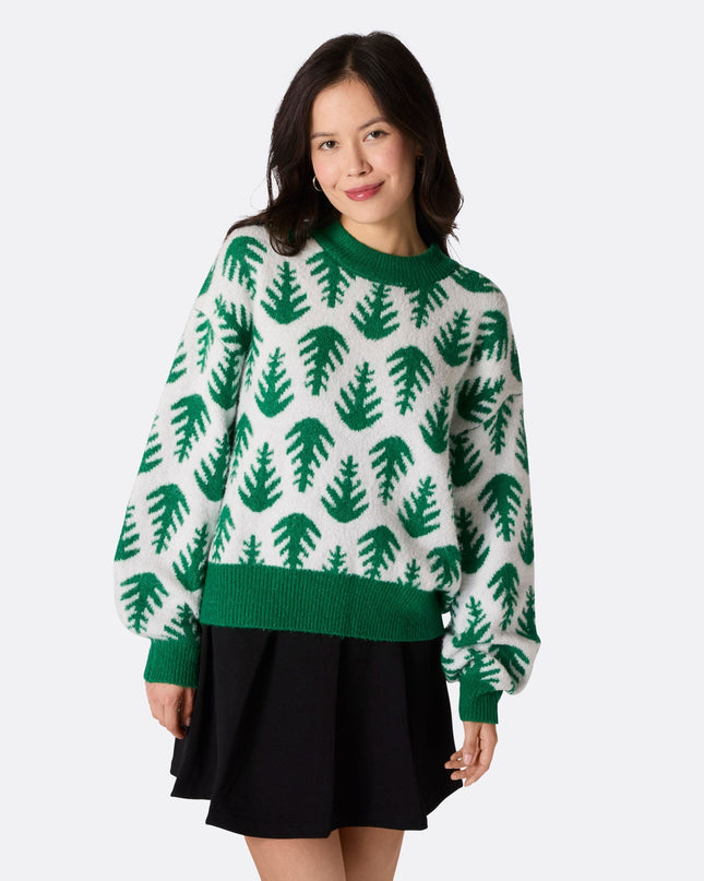 Women's Christmas Trees Oversized Christmas Sweater