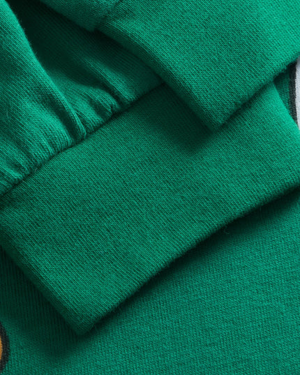 Grüner Hohoho-Weihnachtspyjama für Kinder