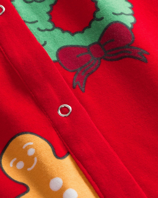 Roter Hohoho-Weihnachtspyjama für Kinder