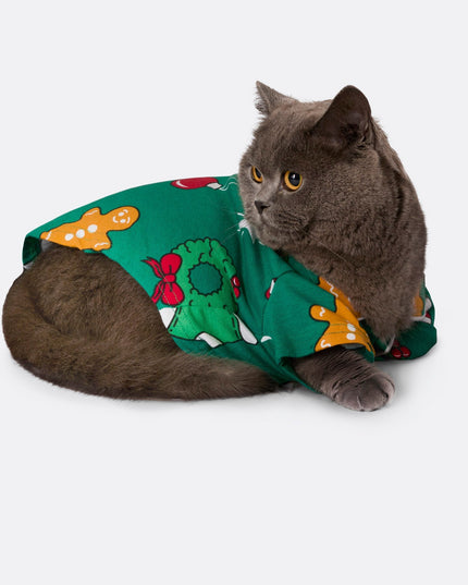 Cats' Green Hohoho Christmas Pyjamas