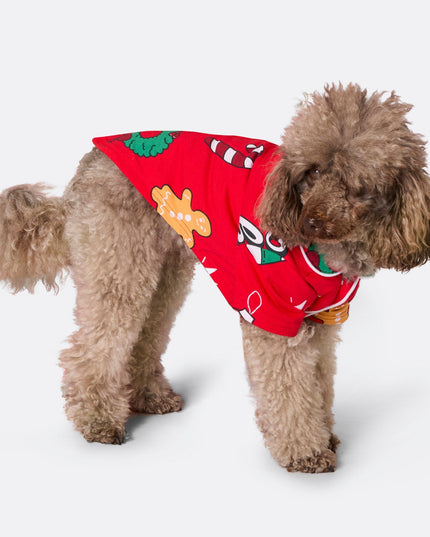 Red Hohoho Christmas Pajamas for Dogs