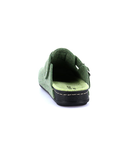 Grünland PILA Damenpantoffeln – Verde Mela | Festlicher grüner Komfort