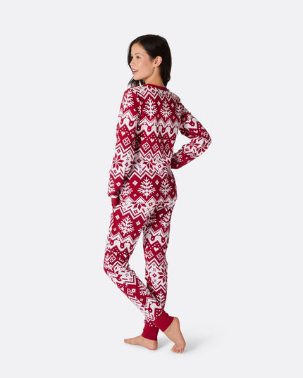 Women's Red Knit Christmas Pajamas