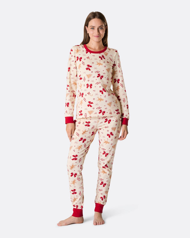 Lebkuchen-Weihnachtspyjama für Damen
