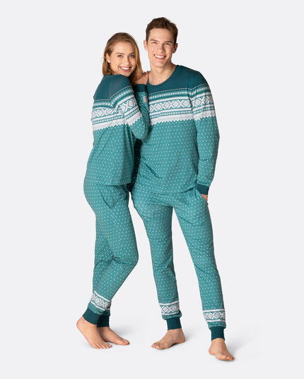 Marius Grønn Pysj Dame - Women's Christmas Pajamas for the Holidays