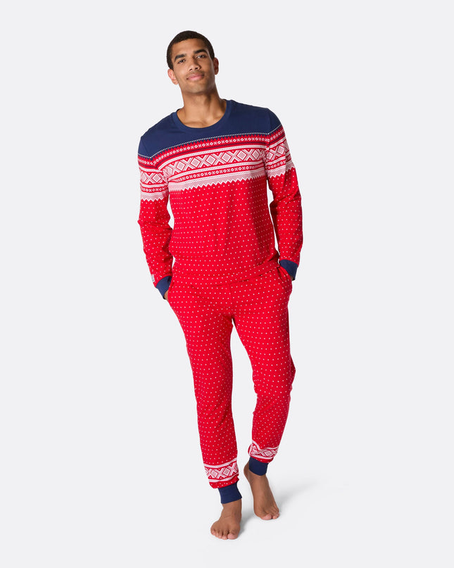 Marius Red Pajamas for Men - Holiday and Everyday Comfort