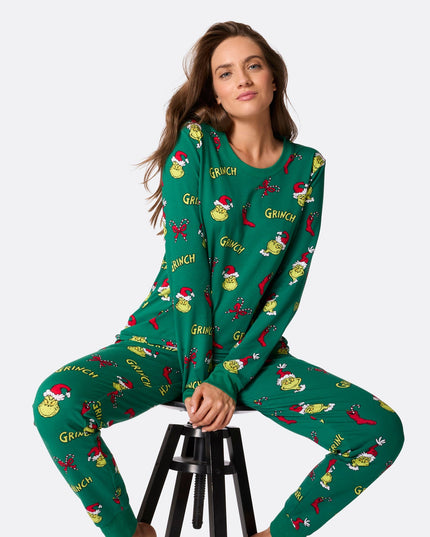 Weihnachtspyjama „Der Grinch“ für Damen
