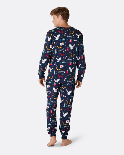 Blauer Harry-Potter-Pyjama für Herren