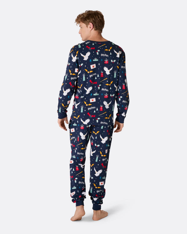 Blauer Harry-Potter-Pyjama für Herren