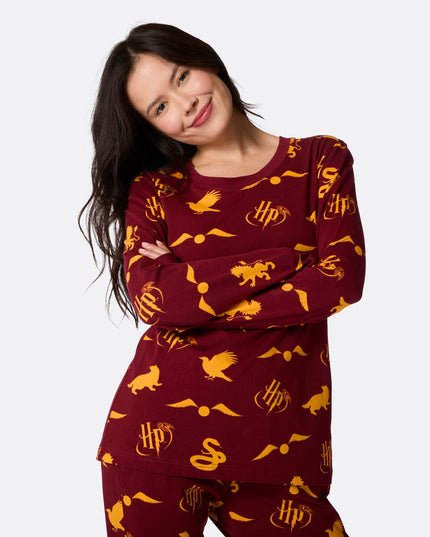 Roter Harry-Potter-Pyjama für Damen