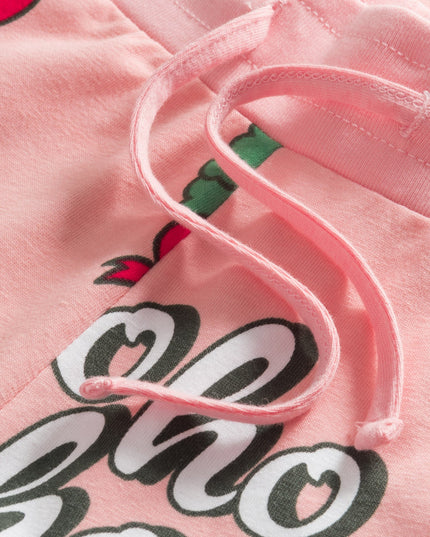 Rosa Hohoho-Weihnachtspyjamas für Kinder