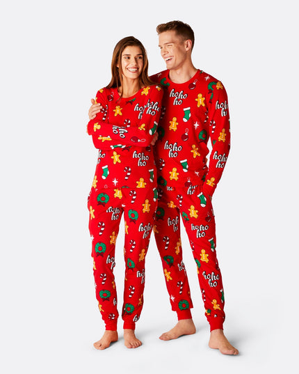 Men's Red Hohoho Christmas Pyjamas