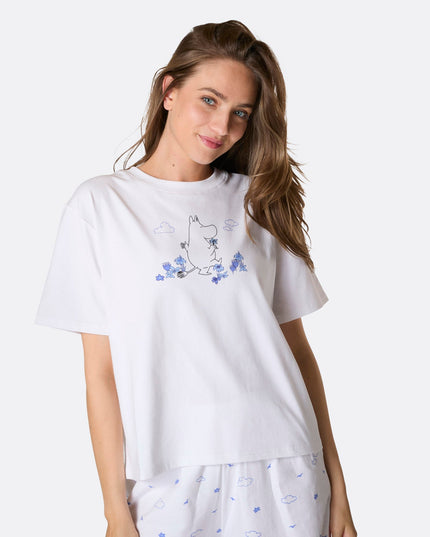Women's Moomintroll Short Pajamas for Stylish Sleep Comfort